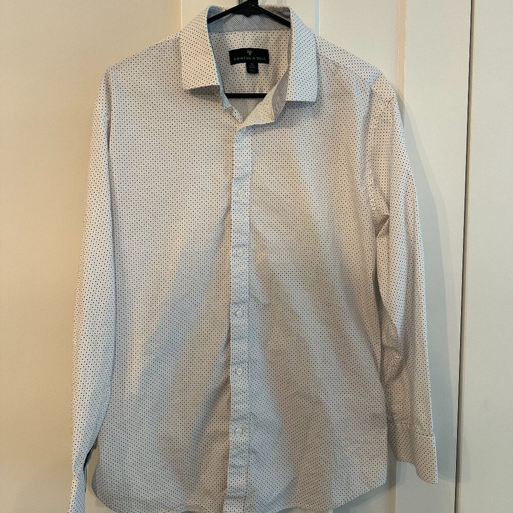 Bristol & Bull White, Blue & Pink Dress Shirt